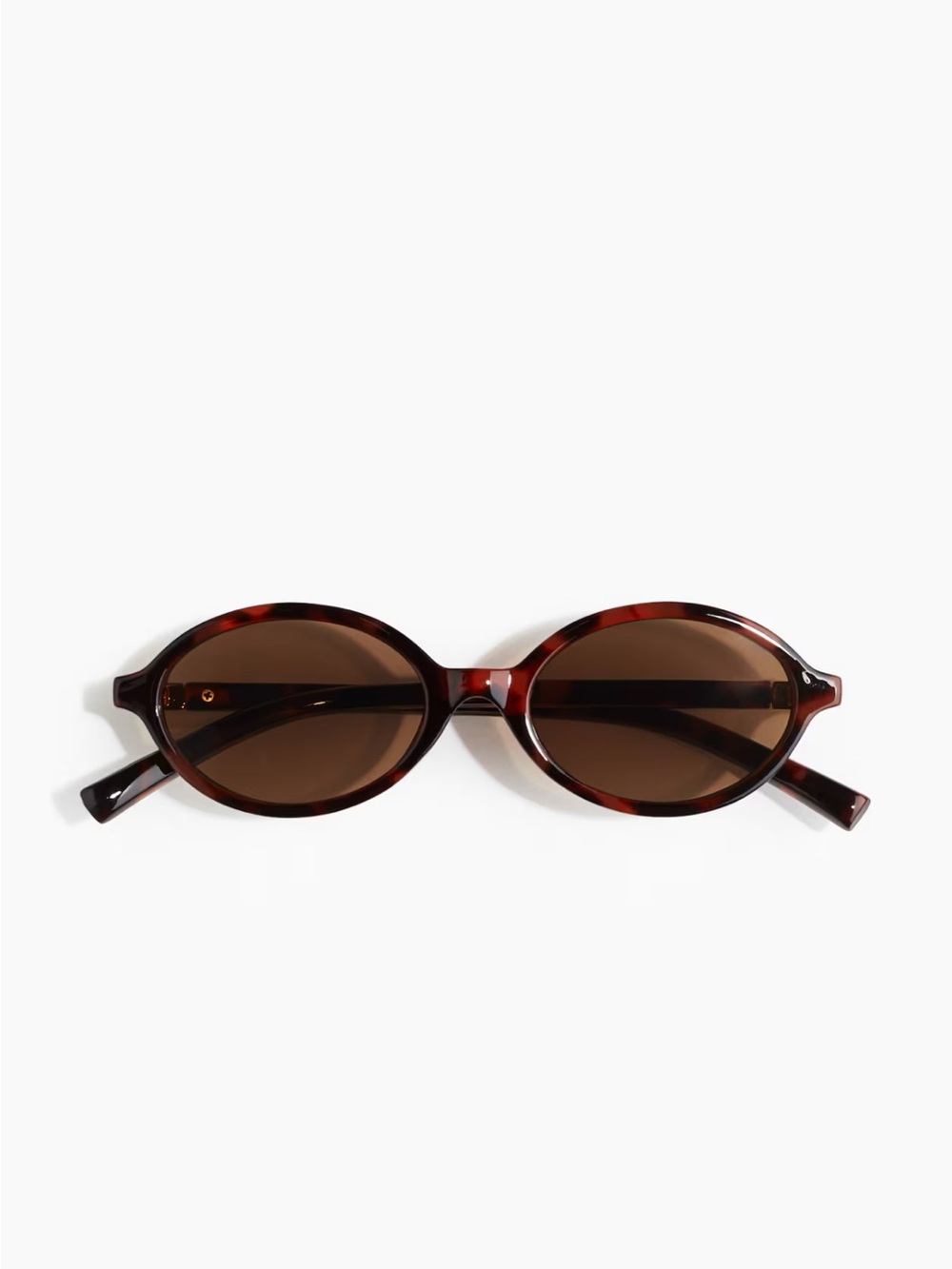 H&M Tortoiseshell Oval Sunglasses - Brown